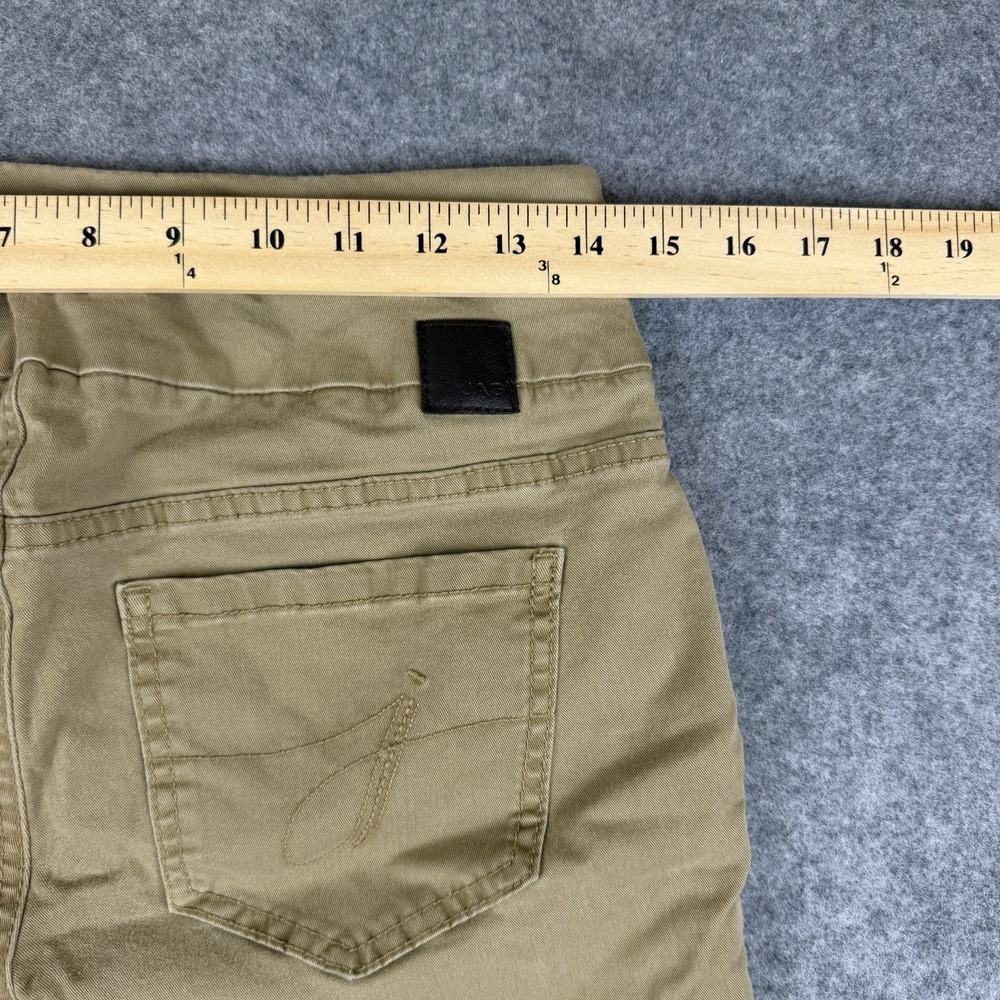 Jag Jeans Womens 6 High Rise Slim Ankle Pants Tan Mustard Pull On Stretch Mid - Picture 5 of 5